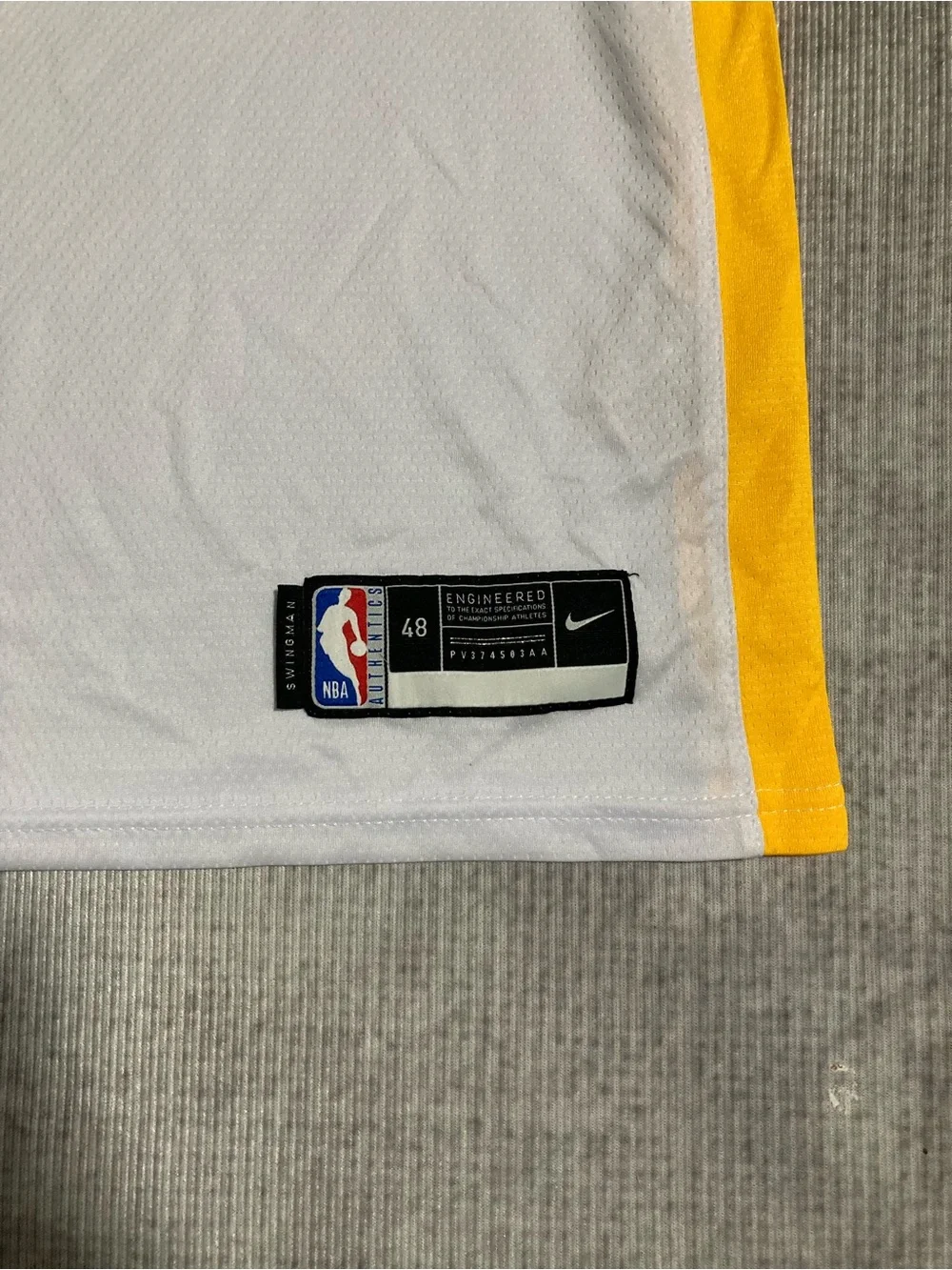 Nike Golden State Warriors White Blue & Yellow #30 Jersey